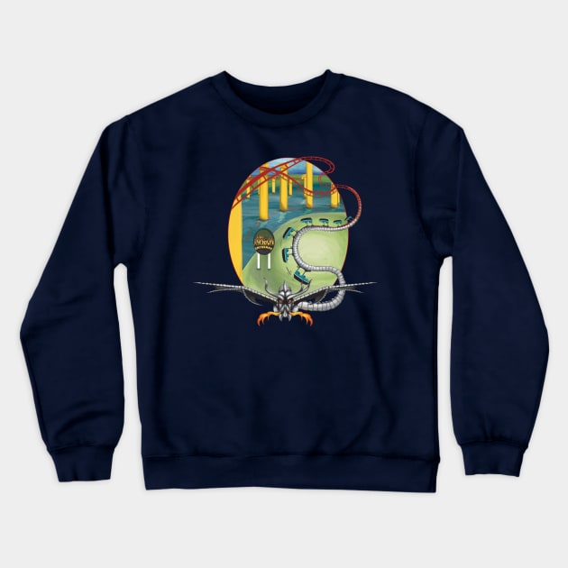 The Iron Dragon Crewneck Sweatshirt by bettyjane88